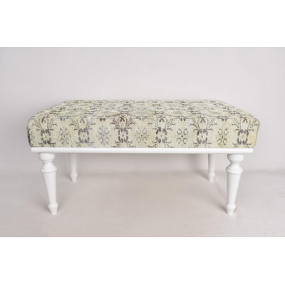 Cotton Upholstered Bench
