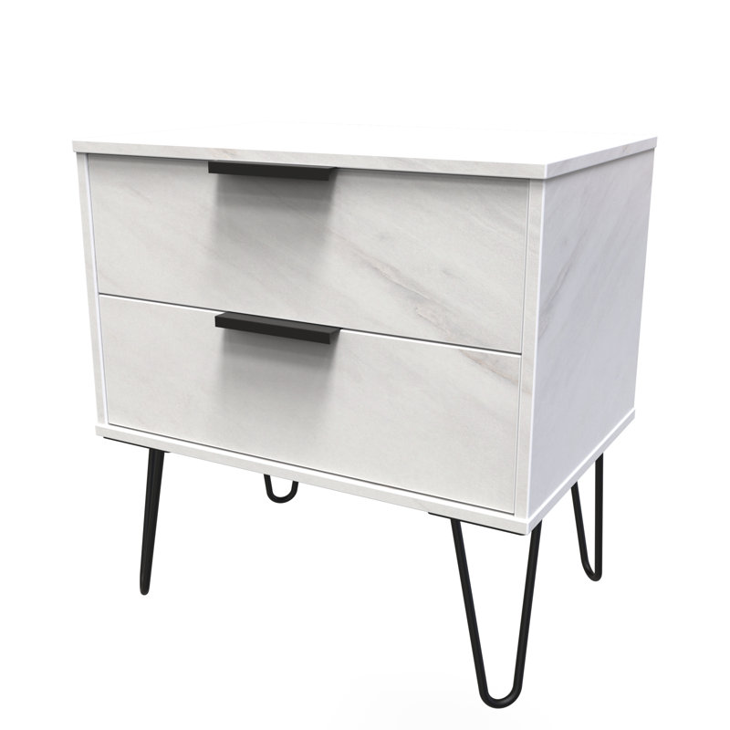 Bonnelle 58cm W Manufactured Wood Bedside Table