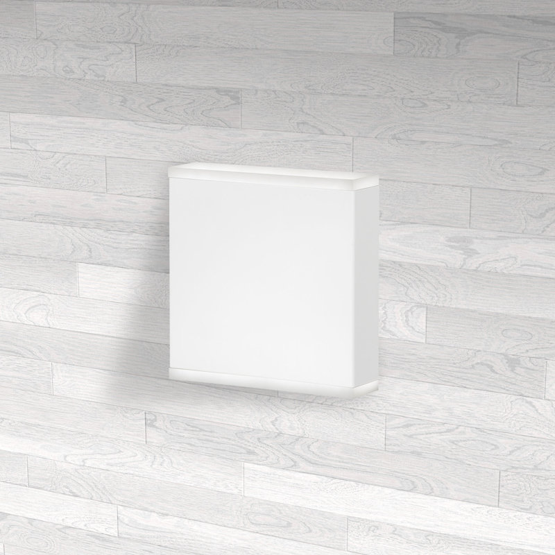 Plafonnier encastré 2 lumières DEL, Blanc mat