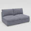 Canapé d'angle modulaire sans accoudoirs avec rangement, élément de canapé convertible en tissu, canapé-lit pour combinaisons modulables flexibles, canapé de salon, ensemble 2 pièces-1358835872