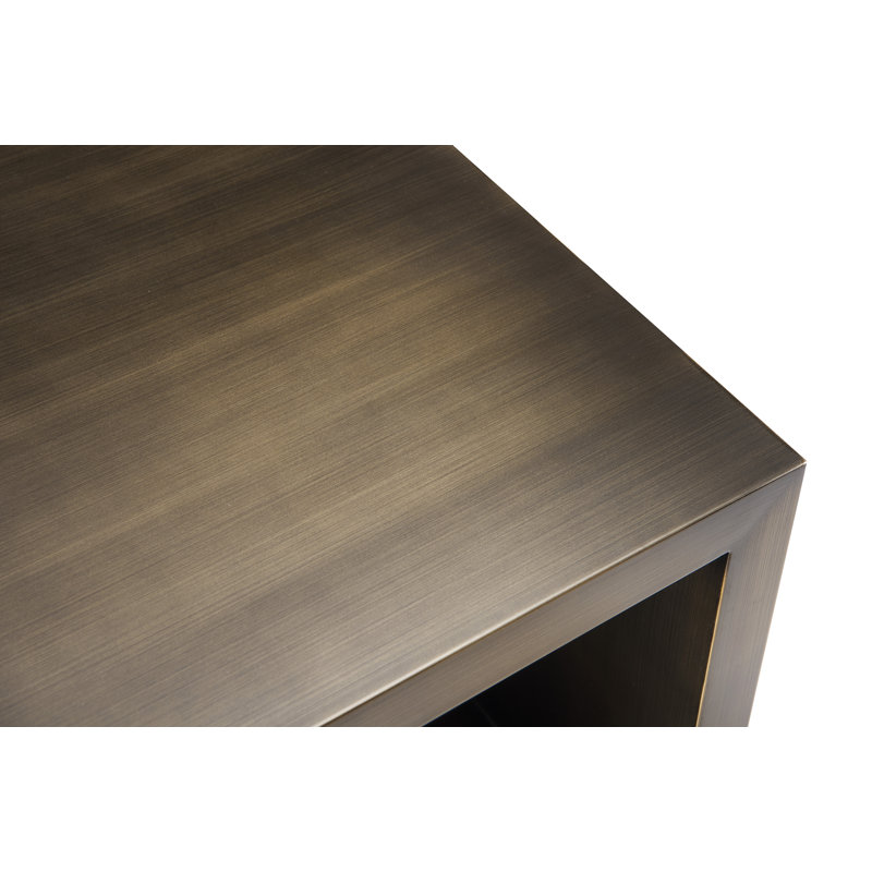 Table basse avec rangement Piero, Bronze