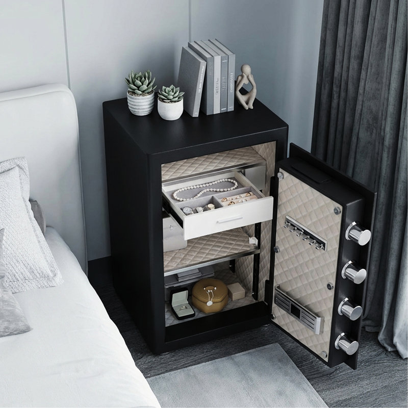 2.8 Cu Ft Safe, Heavy-duty Steel, Digital Keypad, 10mm Door, 28mm Bolts, Removable Shelf, Jewelry Box, Dual Alarm, Silent Mode, Home, Work Home Bag, Multiple Settings