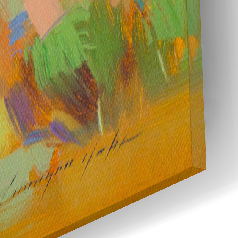 Art mural en verre Wrought Studio «Red Rock» par Vahe Yeremyan, H 12 po x l 12 po x P 0,13 po