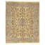 Hand Knotted Wool Oriental Area Rug in Gold And Light Green