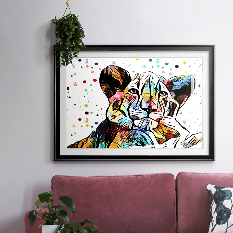 Motley Crew In Color I, impression sur papier, Noir, H 19 po x l 27 po x P 1,5 po