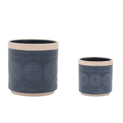 Ceramic Mandala Pattern Planter
