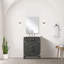 Meuble-lavabo simple.  Ensemble de comptoir, miroir et robinet en acrylique-1054952596