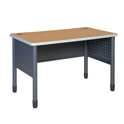 Regency Mesa Steel Training Table Or Desk 48" X 30" - Medium Oak