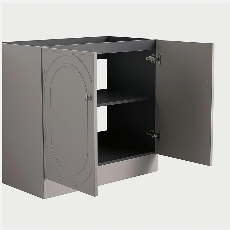 36" Freestanding Bathroom Vanity & 2 Soft-Close Cabinet Doors (KD-Packing)-Excluding Sink