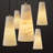 Rennata Height Adjustable Luxurious Kitchen Island Alabaster Conical Gold Pendant Lights(Set of 3)-513232940