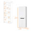 Garde-manger blanc avec 5 tablettes - deux armoires pour une organisation efficace Garde-manger à 5 tablettes avec rangement structuré