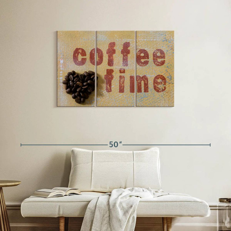 Tergel Coffee Time Typography, 24" H x 38" W