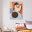 Art mural Mid-Century moderne en toile pour salon-1084345011