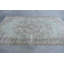 Tapis bleu rétro en laine patchwork 65,4 x 114,6 pouces