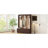 Farmhouse Wooden Style Hall Tree With Arched Design, Elegant Entryway Bench With Retro Hooks, Rustic Coat Rack & Shoe Organizer With Drawers For Living Room, Dark Walnut-992200979
