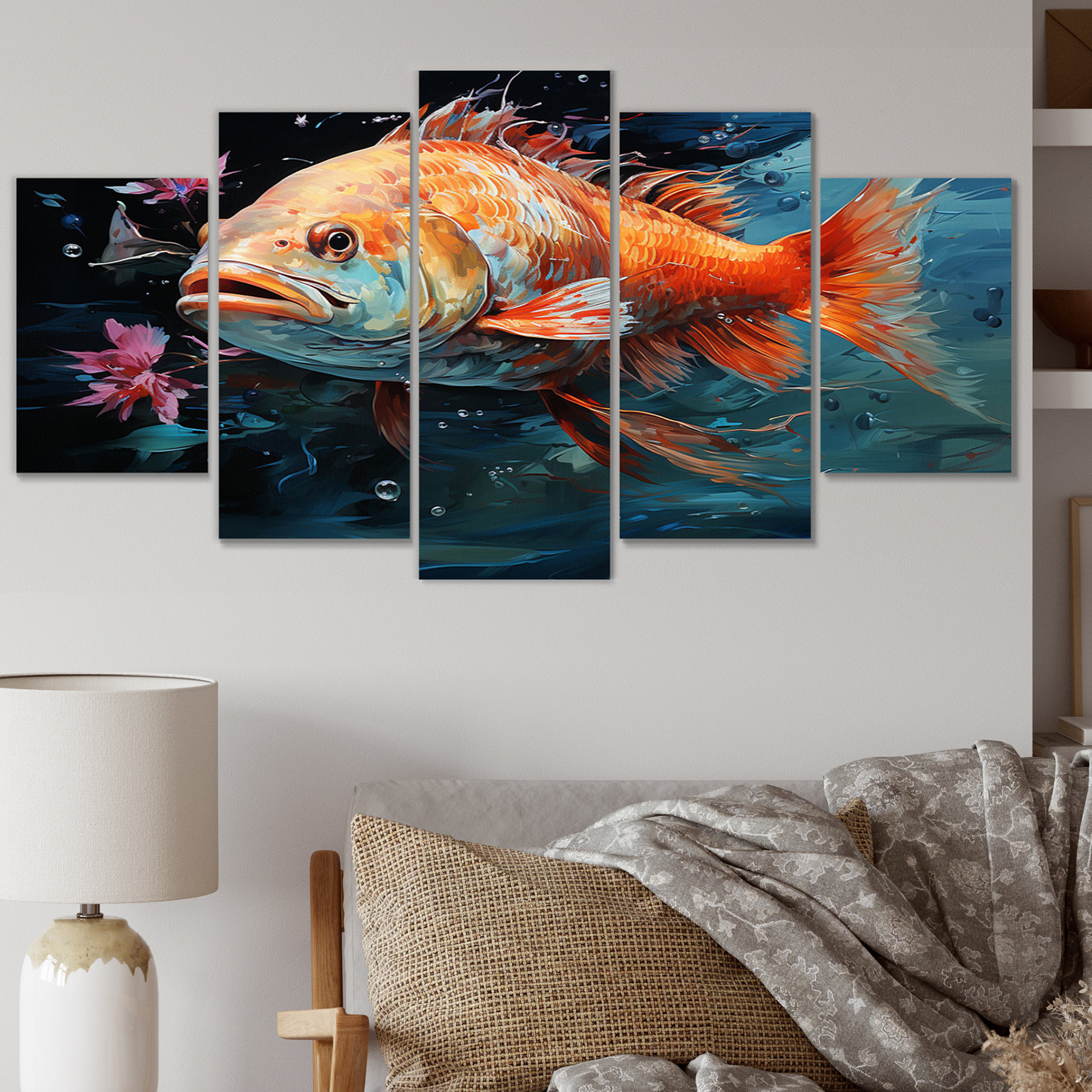 Metal Fish Wall Art Man Cave Decor Gift for Fisherman Fishing