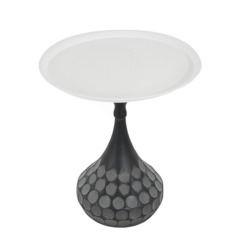 Accent Metal Coffee Table, Pedestal Table