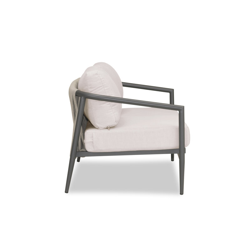 Olio Outdoor 2 - Seat Loveseat, Cast Silver Sunbrella®, Slate
