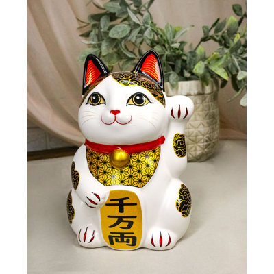 Tirelire japonaise en céramique maneki neko