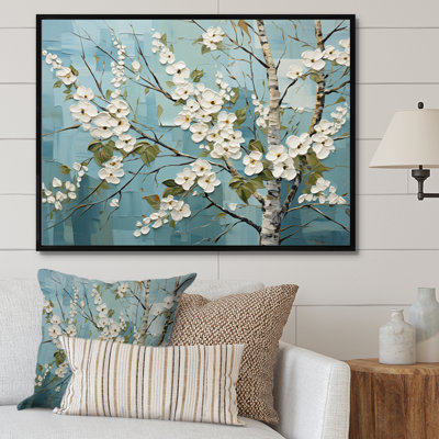 Birch Woods Whispering Winds I - Floral Canvas Prints