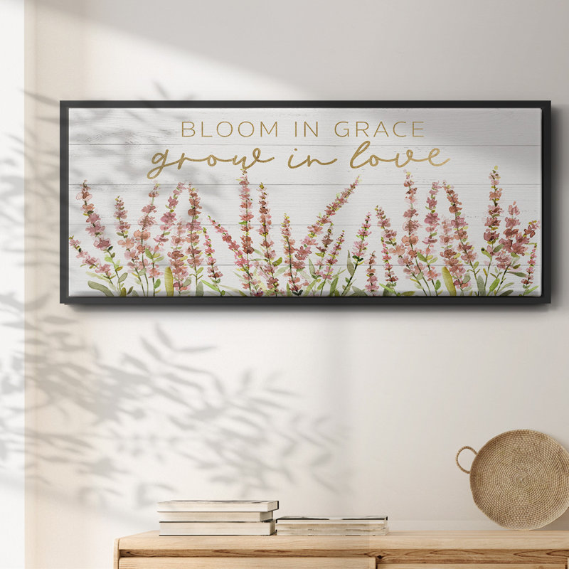 Grow in Love - Toile encadrée, H 20 po x l 50 po