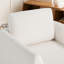 Fauteuil d'appoint pivotant rembourré à accoudoirs évasés-994436605