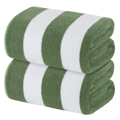 2 Pack Oversized Beach Towels, 35 x 70 Inch Large Pool & Swim Towels