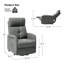 Fauteuil inclinable électrique avec dossier capitonné Armenuhi-85949765