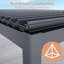 ALL Aluminum Pergola with Adjustable Roof and Solar LED-108203897