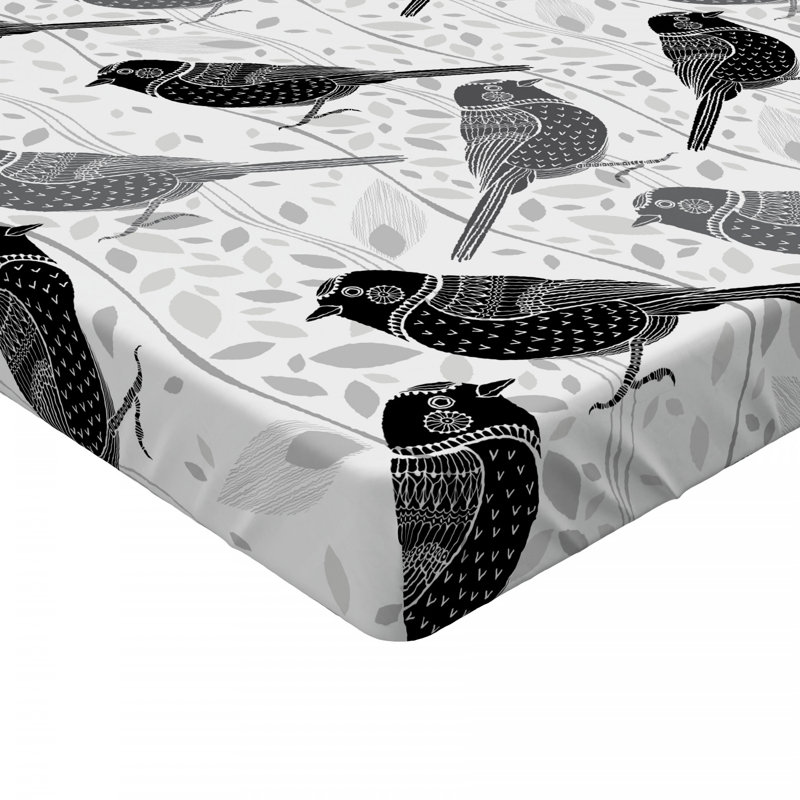 Microfiber Patterned Fitted Sheet, Twin Fitted Sheet