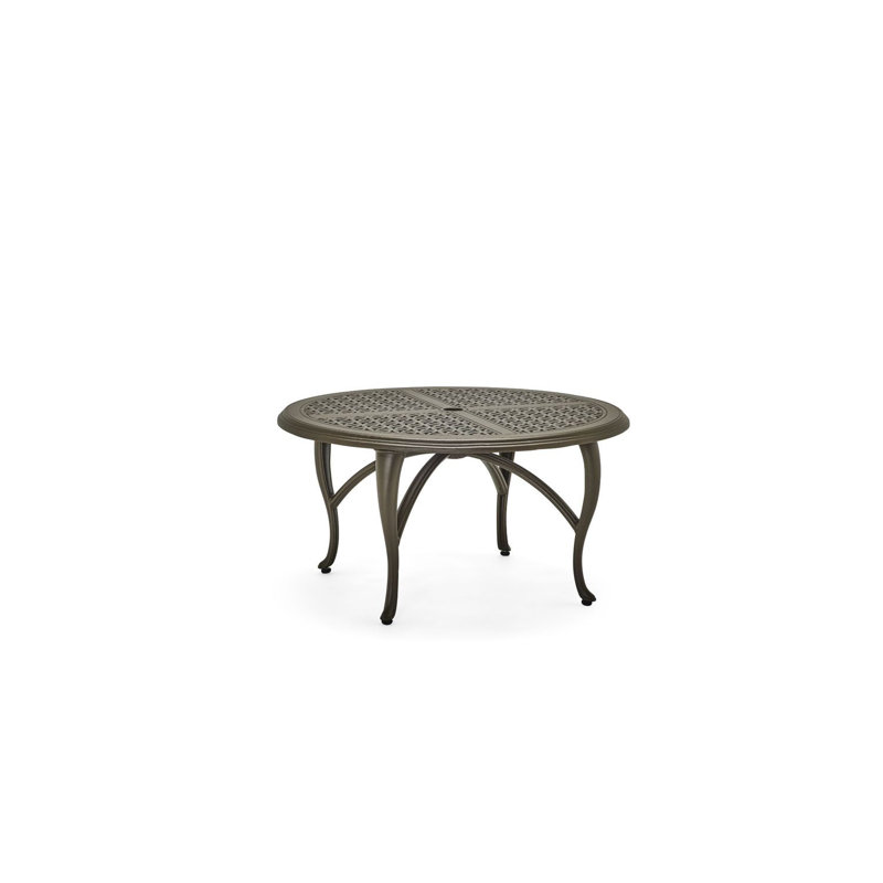 Complete Table Outdoor Round Coffee Table, Graphite