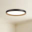 Nix 15-in Black dimmable LED Flush Mount-542262018