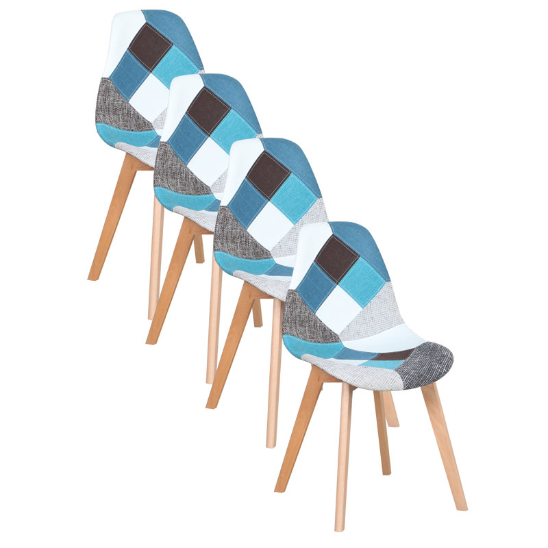 Galvez Upholstered Dining Chair, Blue 