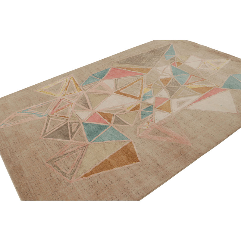 Handmade Silk and Wool Area Rug
