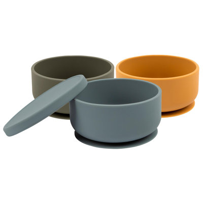 Tiny Dining - Baby Silicone Suction Bowl with Lids