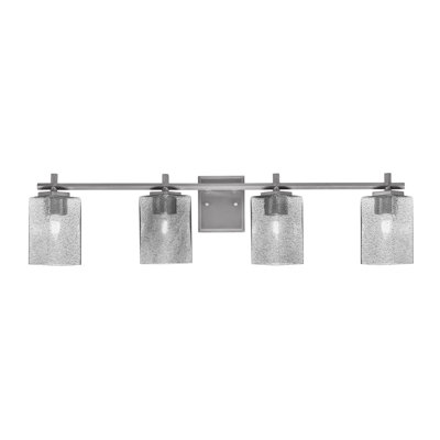 Franklin 4 Light Bath Bar With Glass