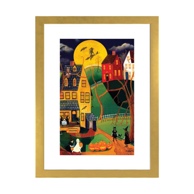 Impression d’art graphique, "Halloween Trick or treat" par Cheryl Bartley