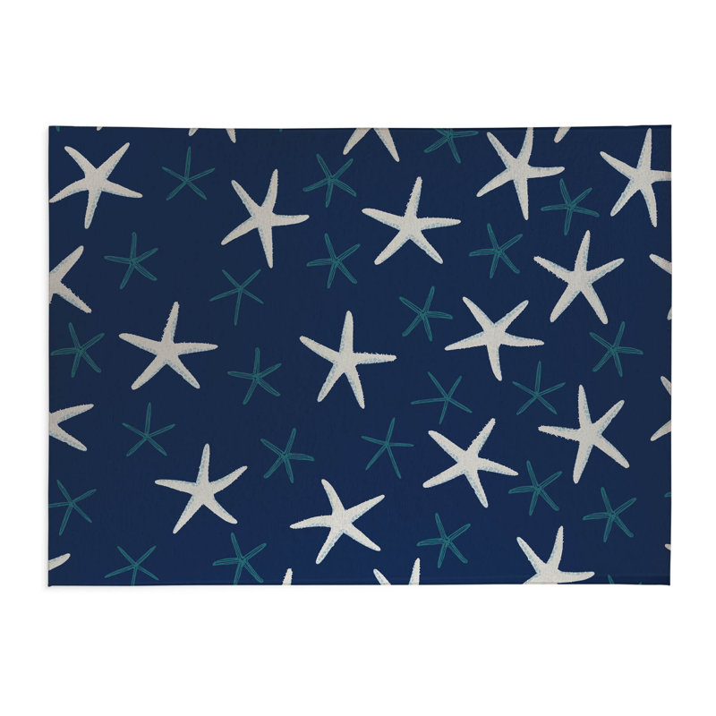 Tapis de cuisine Starfish, Rectangle 5 pi x 7 pi, Marine