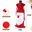 5 PCS père Noël, couvre-bouteilles de vin, bonhomme de neige, fête de table, décoration de Noël