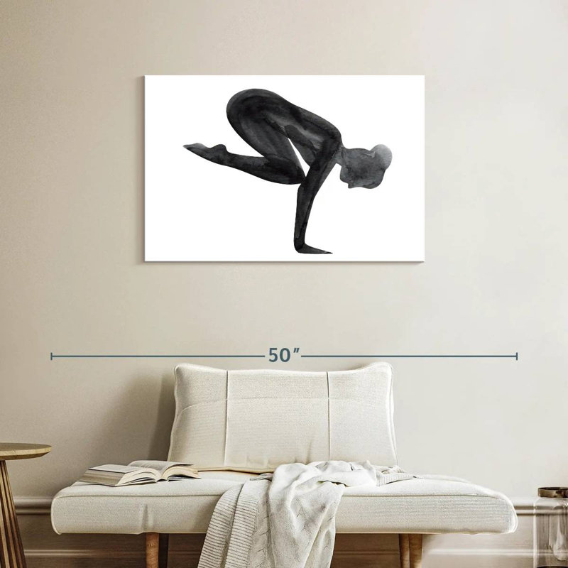 Kerrick Yoga Asana Pose, H 24 po x l 36 po