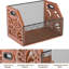Boîte à jouets pour animaux, boîte de rangement pour jouets en bois et en métal