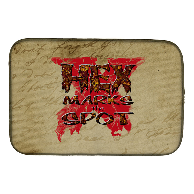 Le tapis de séchage en halloween marque les tons
