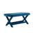 Abigail 42" Mid-Century Modern Velvet Upholstered Wood Bench Ottoman in Blue-949646913