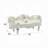 Transitional Bench With Antique White Finish