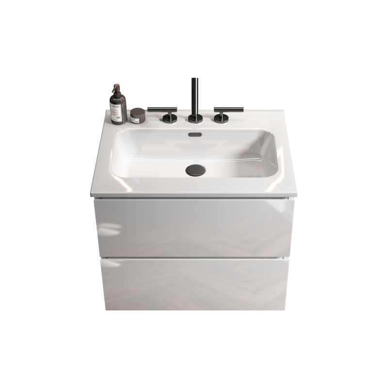 Devon Wall-Mounted Bathroom Vanity with Sink