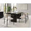 Fauteuil à dossier ouvert beige et noir (ensemble de 2)