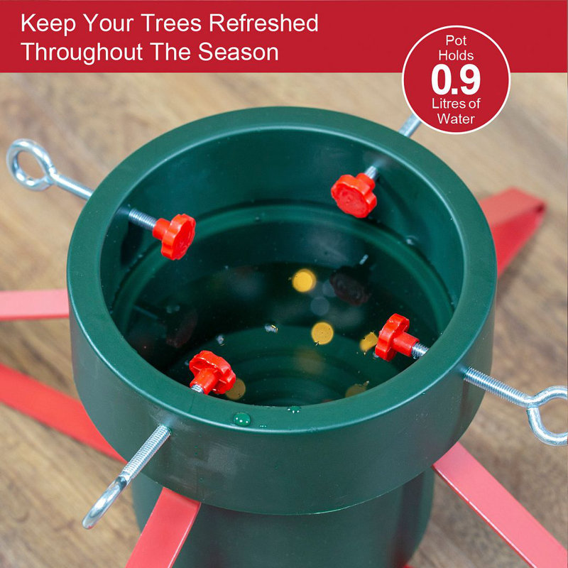 Metal Live Tree Stand For Max. Tree Height Under 6 Ft.