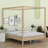 Canopy Bed with Engineered Wood Construction-803757266-559151280
