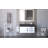 Bassi 36 " W Wall Mounted Wall Mounted 1 Single Vanity Bathroom Vanity With Solid Surface Top-1300855779-1300855782-1300855781