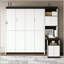 Lit escamotable double avec bureau et rangement